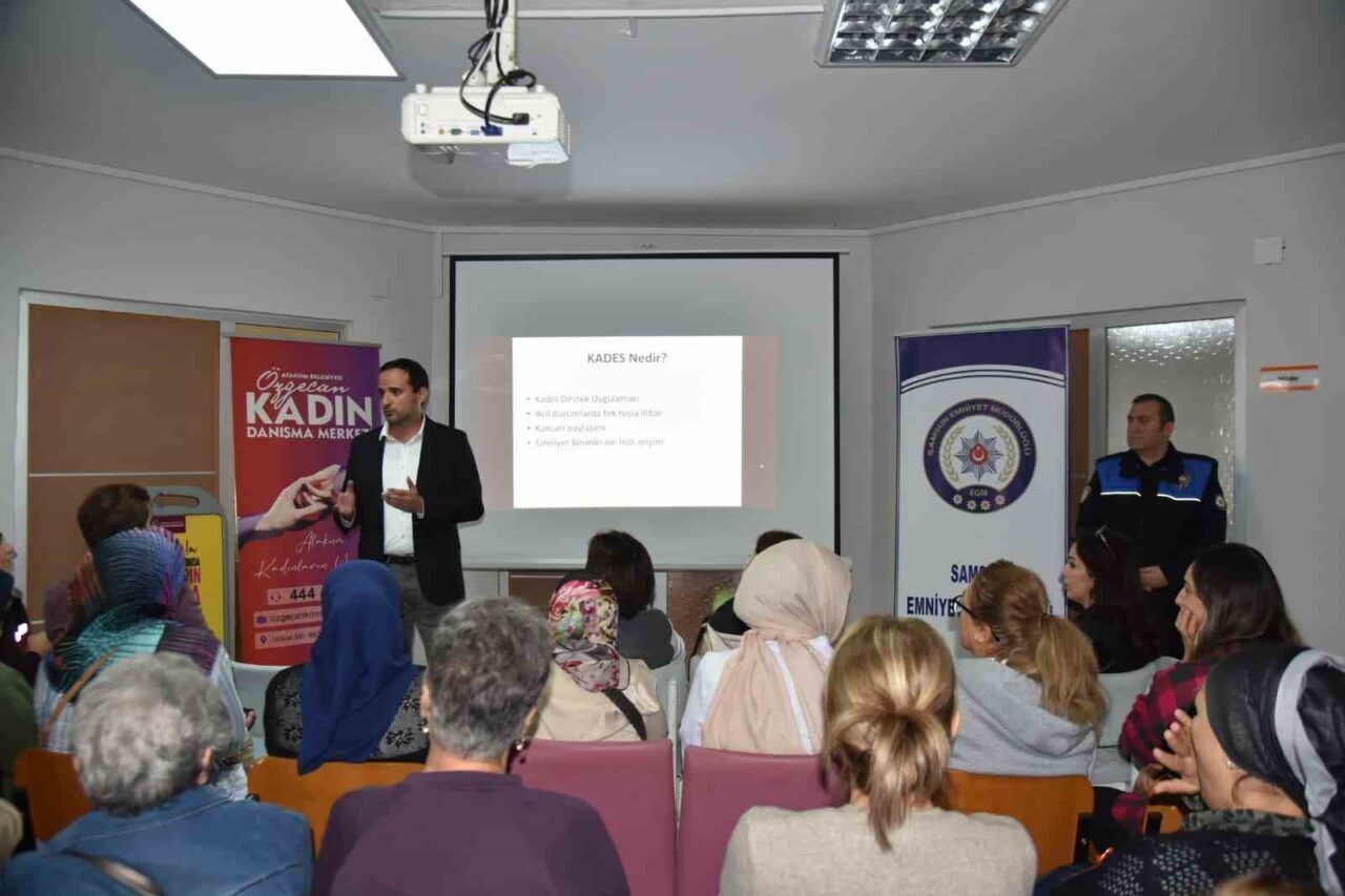 Samsun'un Atakum ilçesinde 25 Kasım Kadına Yönelik Şiddete Karşı Uluslararası