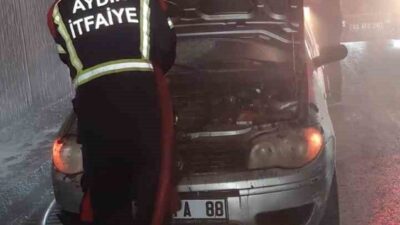 Aydın-Denizli karayolundaki alt geçitte A.T. idaresindeki Fiat marka araçta çıkan