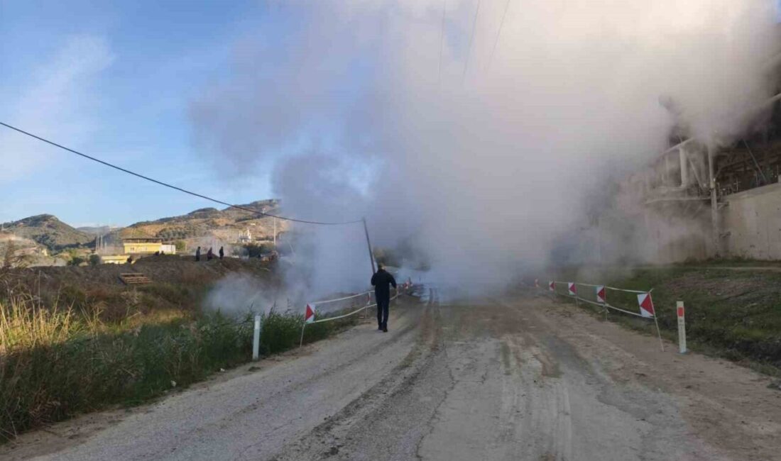 Aydın'ın Germencik ilçesinde jeotermal santralinde meydana gelen boru patlaması sonrası,