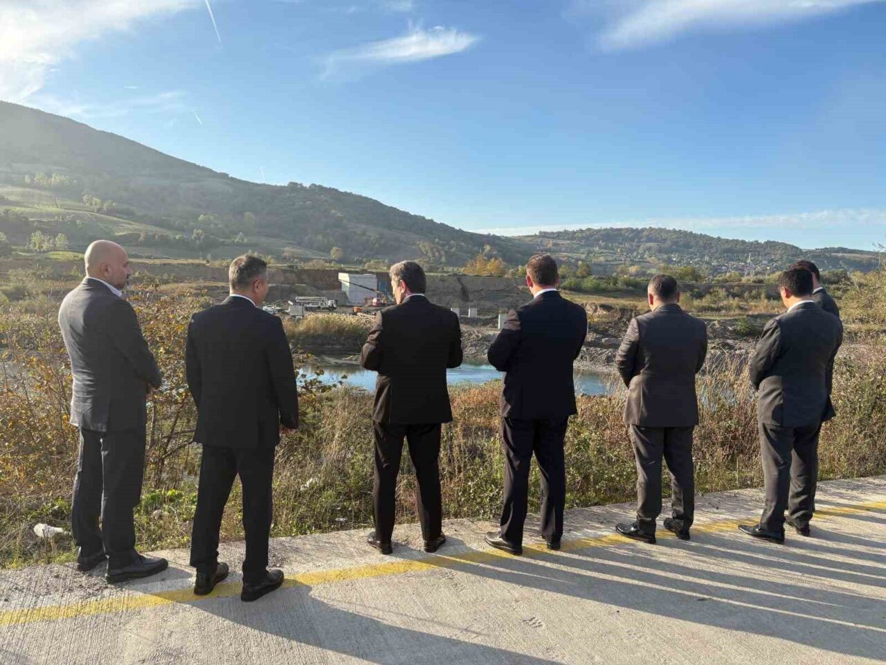 Samsun Valisi Orhan Tavlı, Bafra'da Kızılırmak Nehri üzerindeki köprü inşaatını