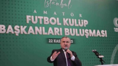 Gençlik ve Spor Bakanı Osman Aşkın Bak, İstanbul'daki amatör futbol