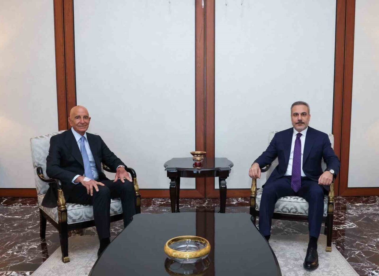 Dışişleri Bakanı Hakan Fidan, Türkiye'deki ABD Büyükelçisi Tom Barrack ve