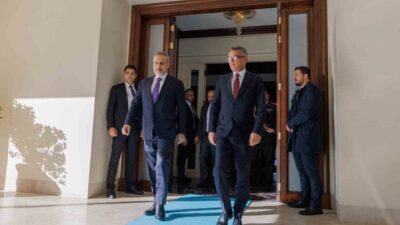 Dışişleri Bakanı Hakan Fidan, KKTC Cumhurbaşkanı Tufan Erhüman ile Ankara'da