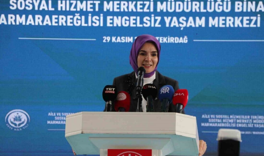 Aile ve Sosyal Hizmetler Bakanı Mahinur Özdemir Göktaş, Tekirdağ'da Aile