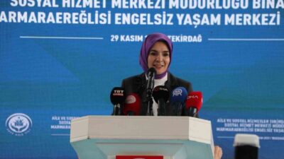 Aile ve Sosyal Hizmetler Bakanı Mahinur Özdemir Göktaş, Tekirdağ'da Aile