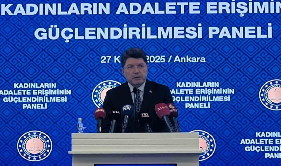 Adalet Bakanı Yılmaz Tunç, 'Kadınların Adalete Erişiminin Güçlendirilmesi Paneli'nde, kadına