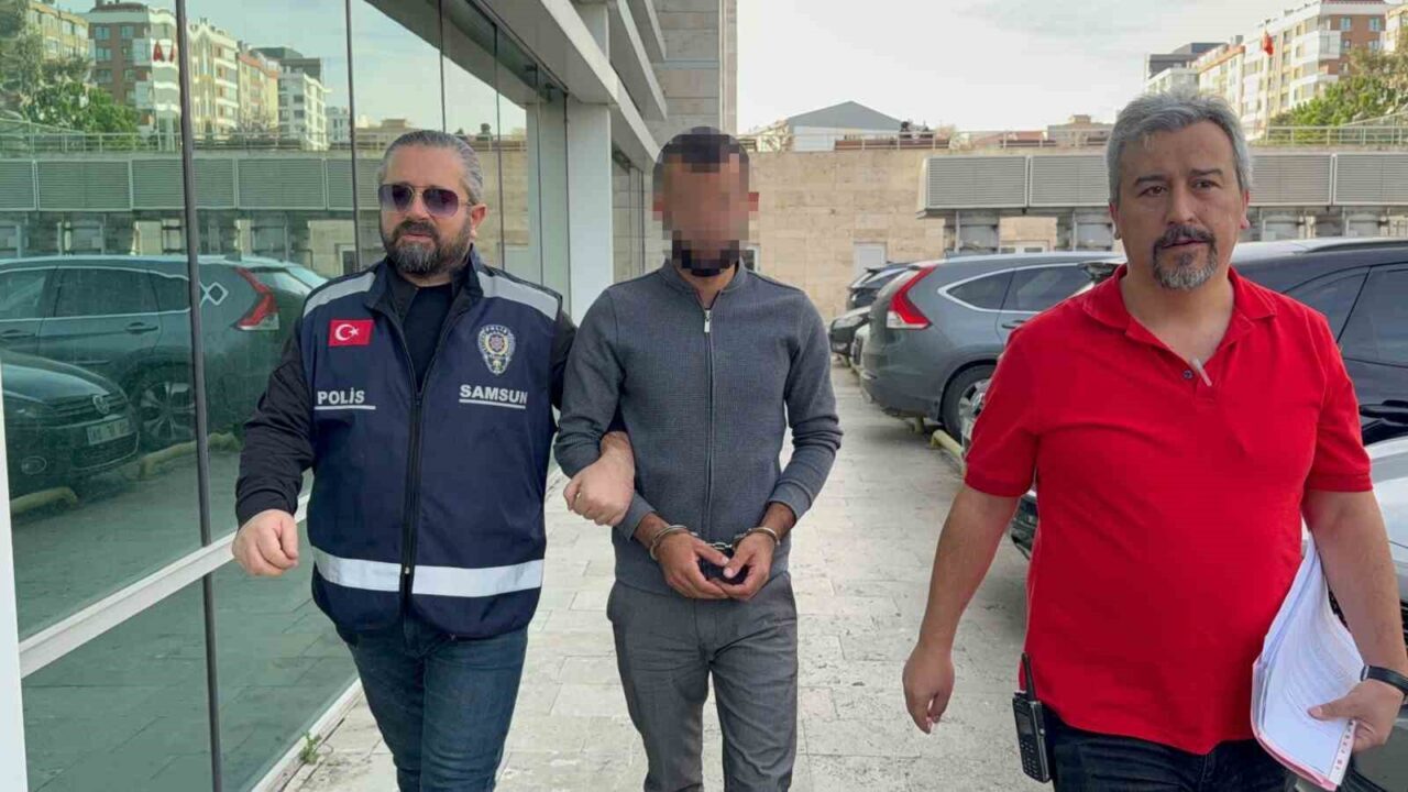 Antalya'dan Samsun'a gelen Suriye uyruklu İ.E. (29), bankasındaki bloke nedeniyle