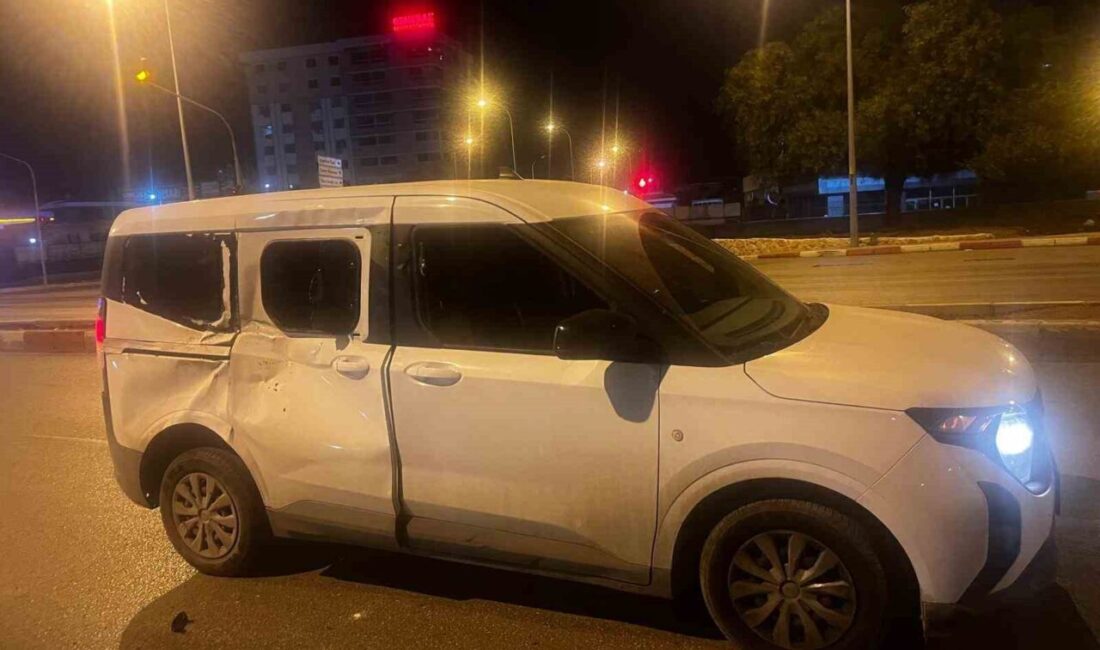 Adana'nın Yüreğir ilçesinde, koşan bir at, sürücüsünün yara almadığı hafif