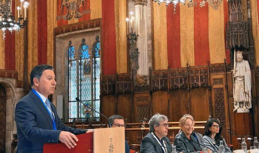 Muğla Büyükşehir Belediye Başkanı Ahmet Aras, Barselona'daki MedCities Genel Kurulu'nda,