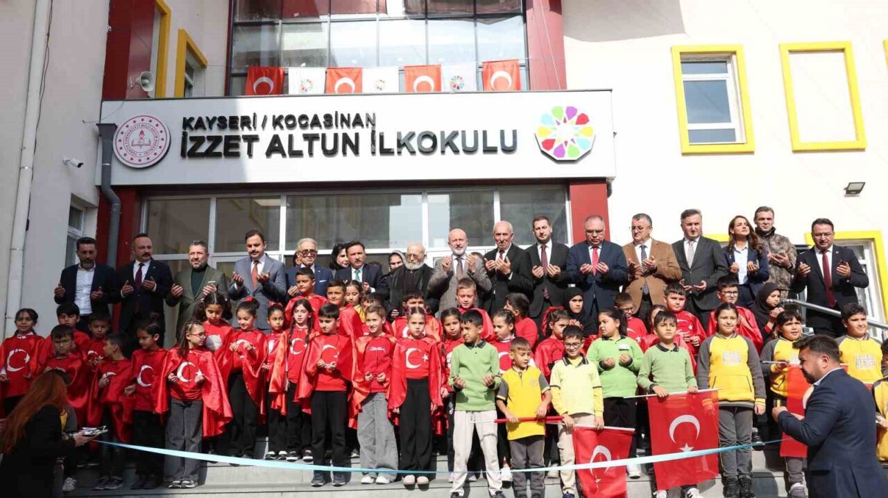 Kocasinan Belediyesi, hayırsever iş birliğiyle İzzet Altun İlkokulu'nu açtı. Belediye