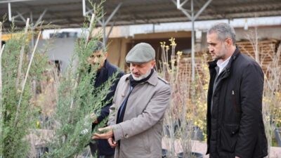 Kocasinan Belediye Başkanı Ahmet Çolakbayrakdar, ilçenin fidanlığında incelemelerde bulunarak 2026