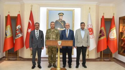 Elazığ Ticaret Borsası Başkanı Mehmet Ali Dumandağ, Meclis Başkanı Aydın