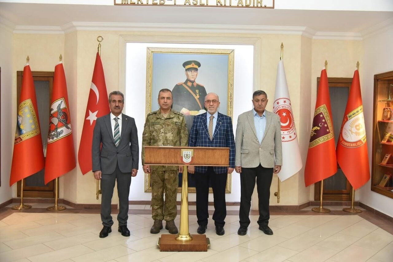 Elazığ Ticaret Borsası Başkanı Mehmet Ali Dumandağ, Meclis Başkanı Aydın