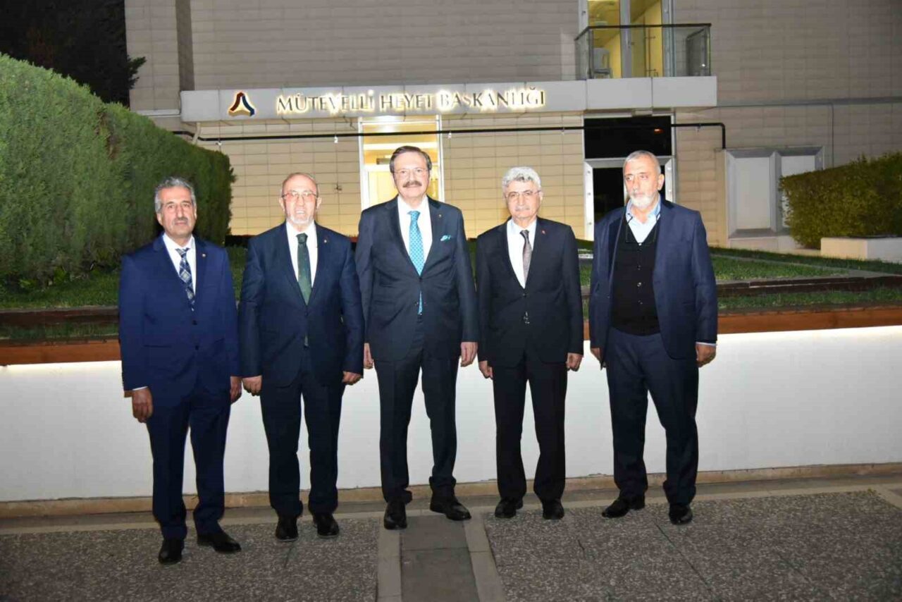 Elazığ Ticaret Borsası Başkanı Mehmet Ali Dumandağ, TOBB Başkanı M.