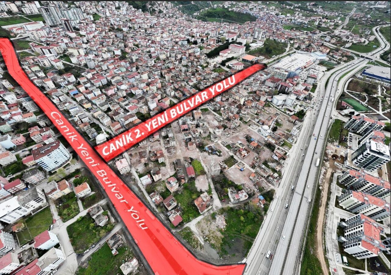 Canik’te Yeni Bulvar Yolu ile Ulaşımda Önemli Gelişmeler Yaşanacak