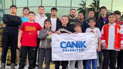 Canik Belediyespor, Samsun Okullar Arası İl Güreş Şampiyonası’nda 6 altın,