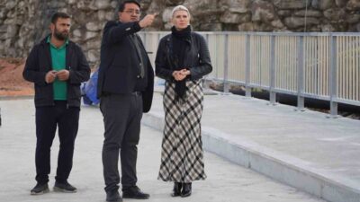 Bilecik Belediye Başkanı Melek Mızrak Subaşı, Hamsu Köprüsü'ndeki Karayolları Genel