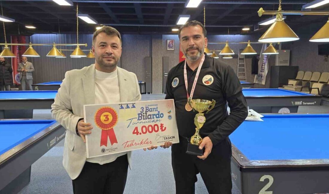 3. Arslantepe 3 Bant Bilardo Turnuvası’nda Dereceye Giren Sporcular Belli Oldu 3. Arslantepe 3 Bant Bilardo Turnuvası, Battalgazi Belediyesi'nin ev sahipliğinde