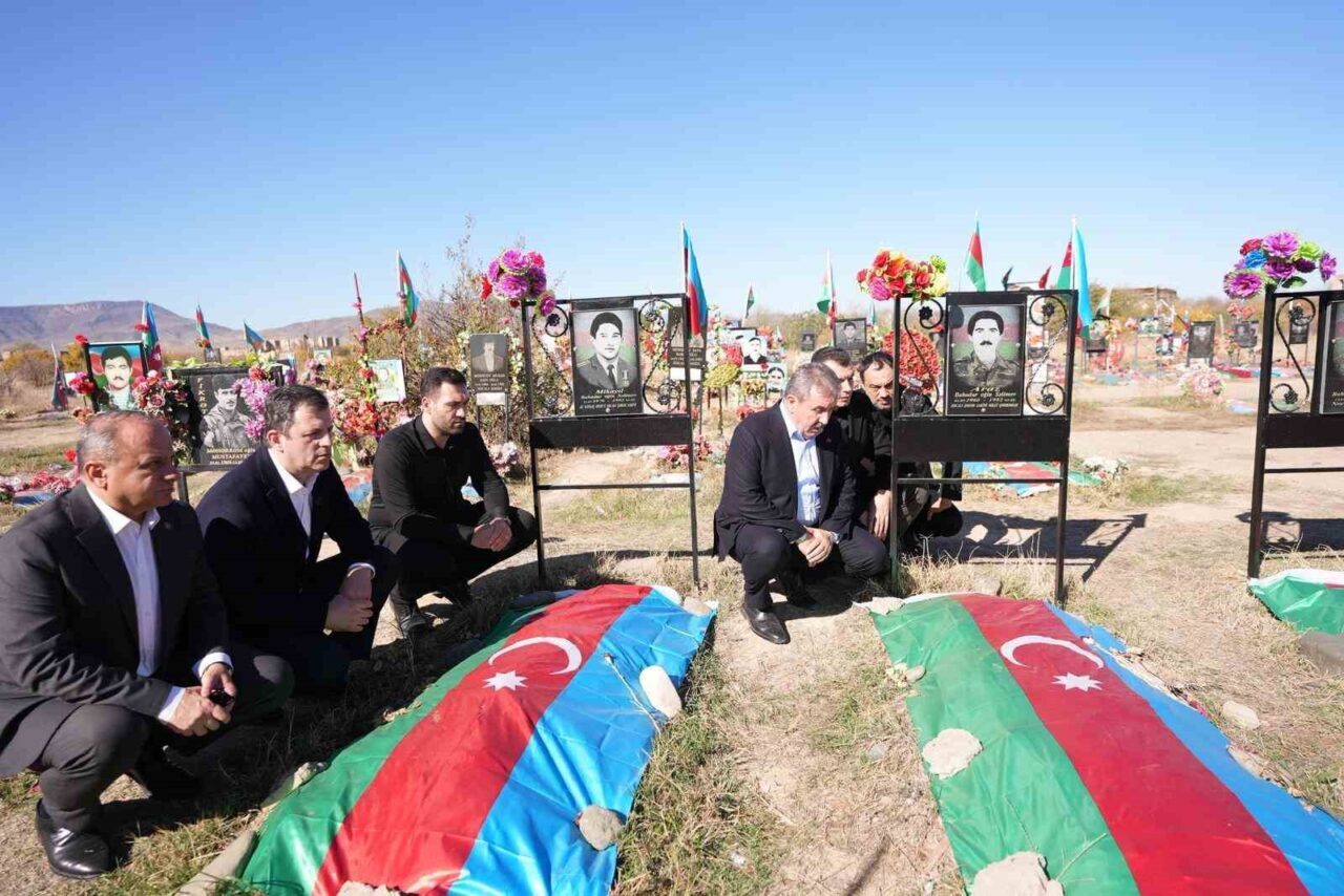 Büyük Birlik Partisi Genel Başkanı Mustafa Destici, Azerbaycan'ın Ağdam kentinde