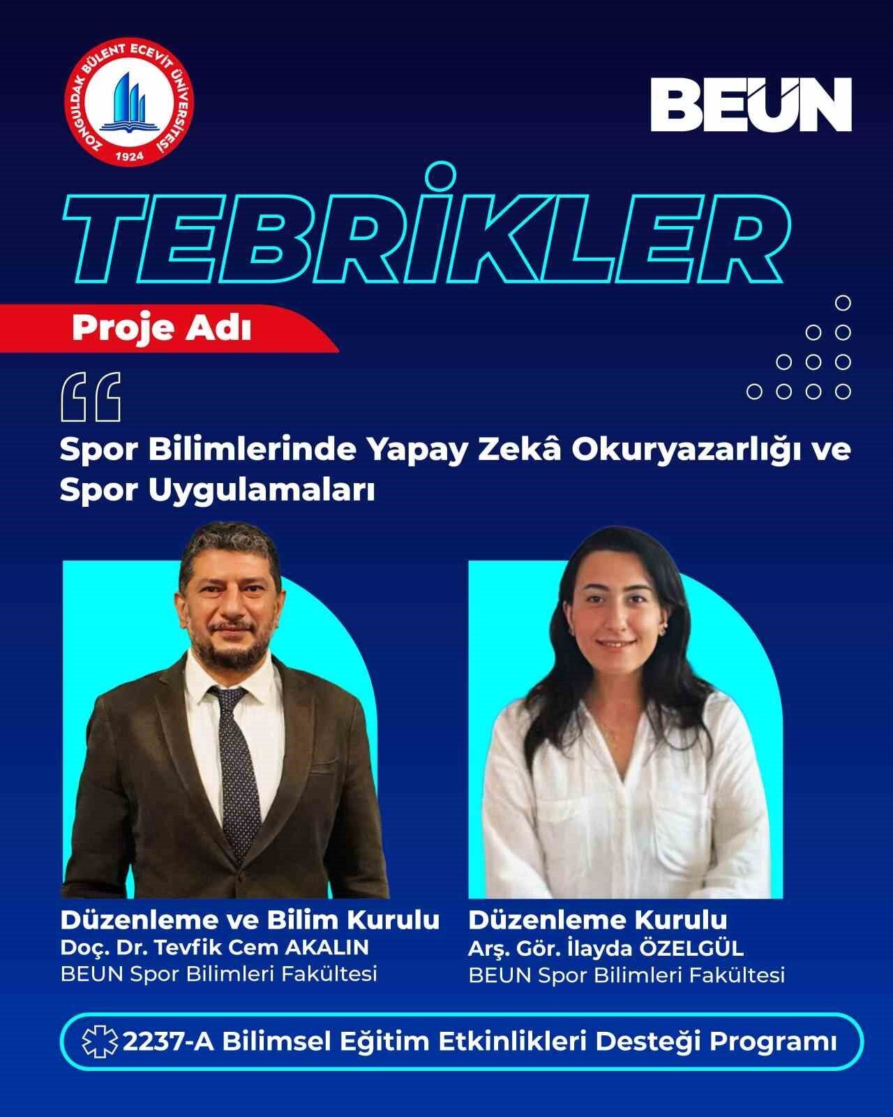 Zonguldak Bülent Ecevit Üniversitesi Spor Bilimleri Fakültesi akademisyenleri Doç. Dr.