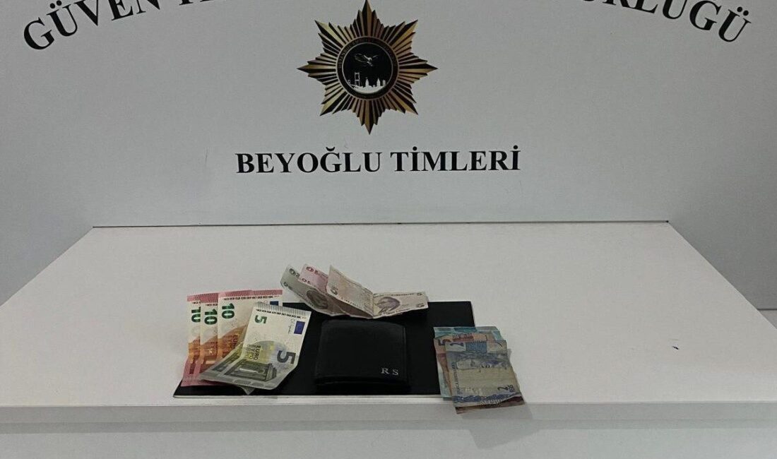 Beyoğlu'nda 13 Eylül'de yankesicilik yapan C.Ç. (30) Güven Timleri tarafından