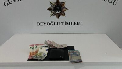 Beyoğlu'nda 13 Eylül'de yankesicilik yapan C.Ç. (30) Güven Timleri tarafından