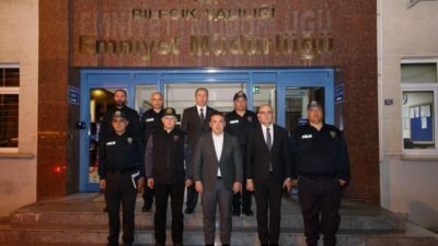 Bilecik Valisi Faik Oktay Sözer, İl Emniyet Müdürlüğü’nü ziyaret ederek