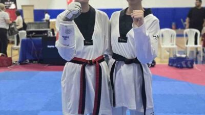 Bilecikli taekwondo sporcuları İrem İşel ve Nisanur Faideci, milli takım