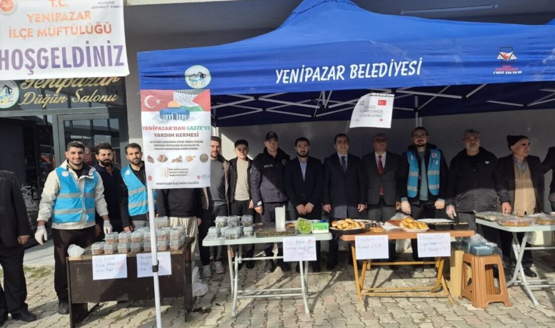 Yenipazar’da Gazze İçin Hayır Çarşısı Düzenlendi Bilecik'in Yenipazar ilçesinde, Gazze'ye destek amacıyla düzenlenen hayır çarşısına Kaymakam