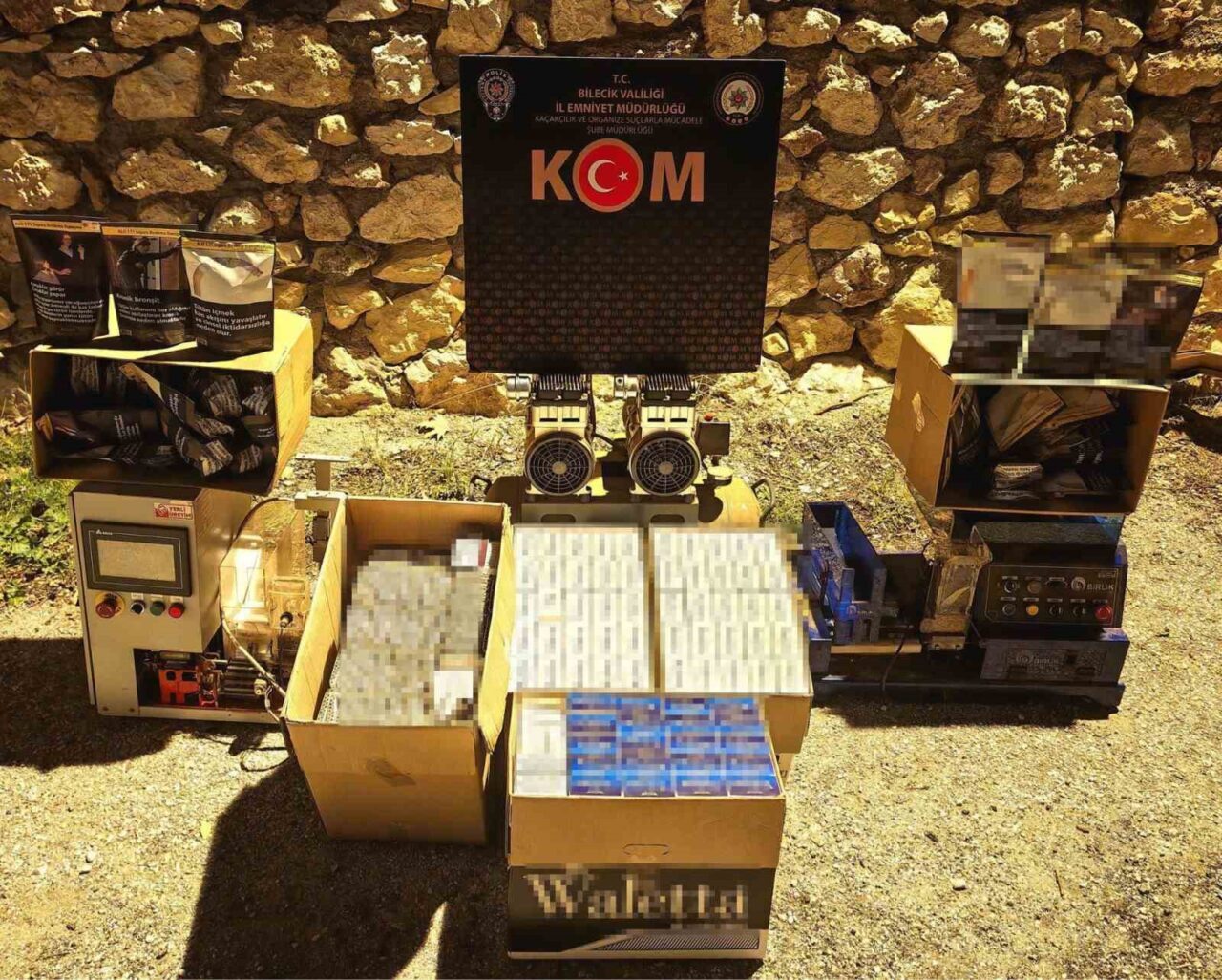 Bilecik'in Bozüyük ilçesinde düzenlenen operasyonda B.Ö. (41) adlı şahsa ait