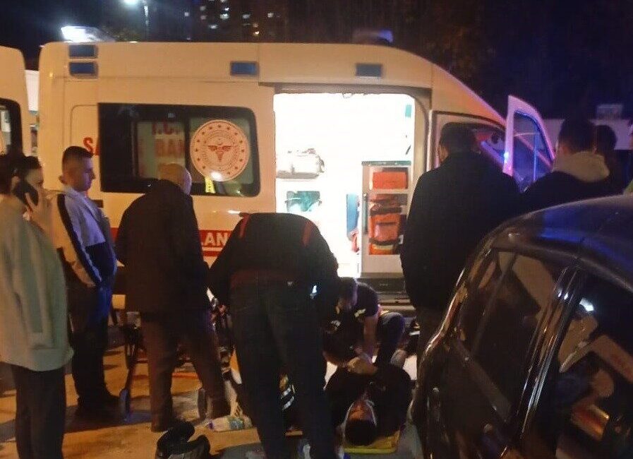 Bilecik'te motosiklet ile otomobilin çarpıştığı trafik kazasında, motorlu bisiklet sürücüsü