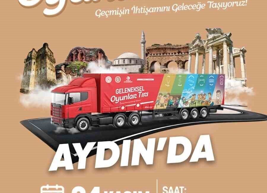 Geleneksel Oyunlar Tırı, Aydın’da Eğlenceli Etkinliklerle Geçmişi Yaşatacak Türkiye Geleneksel Spor Dalları Federasyonu'nun Geleneksel Oyunlar Tırı, Aydın'da çocuklar