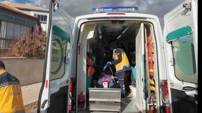 Karaman'da H.Ö. (29), elektrikli bisikletle seyir halindeyken epilepsi nöbeti geçirdi.