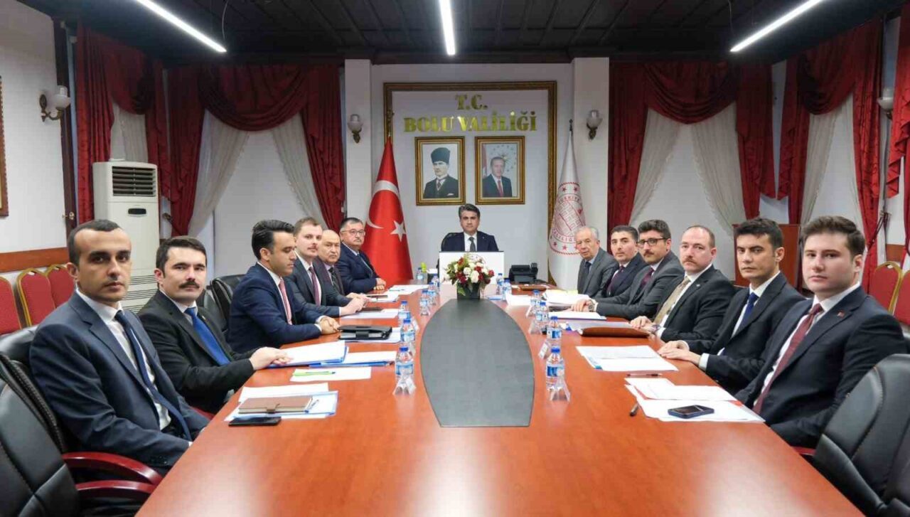 Bolu Valisi Abdulaziz Aydın başkanlığındaki Mülki İdare Amirleri Değerlendirme Toplantısı'nda