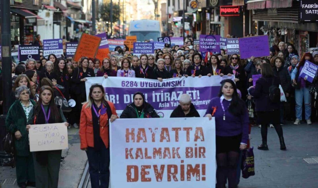 Bursa'da, "25 Kasım Kadına Yönelik Şiddete Karşı Uluslararası Mücadele Günü"