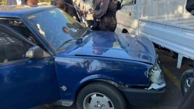 Bursa'nın Gemlik ilçesinde H. Ö. kontrolü kaybedip kamyonete çarptı. Olayı