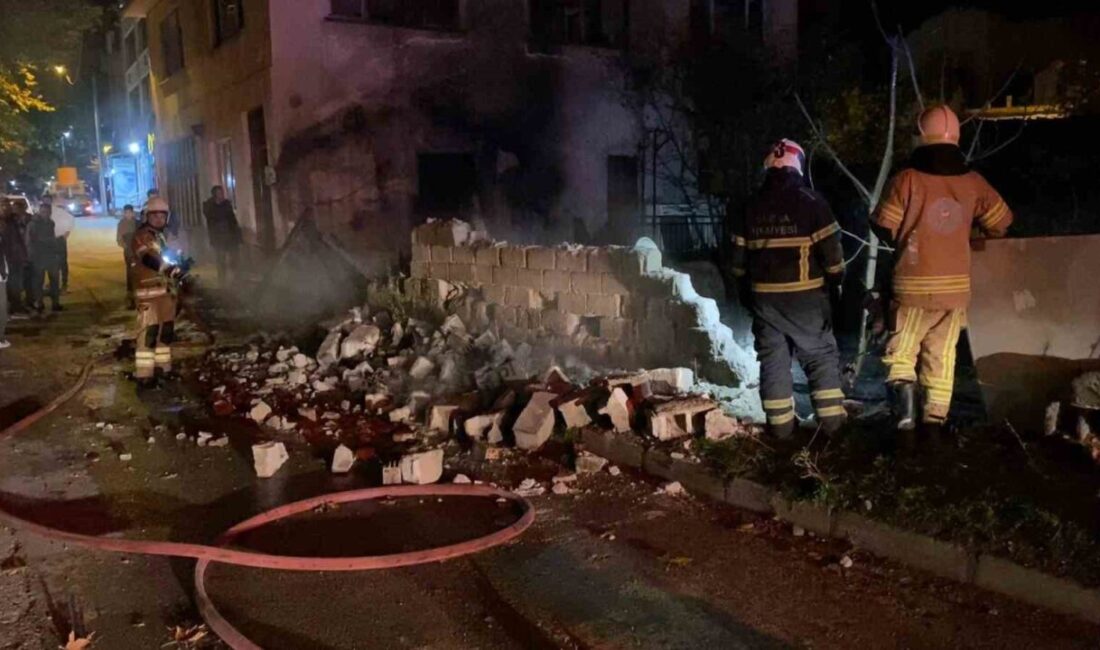 İnegöl'ün Yeniceköy Mahallesi'ndeki bir tek katlı evde çıkan yangın, itfaiyenin