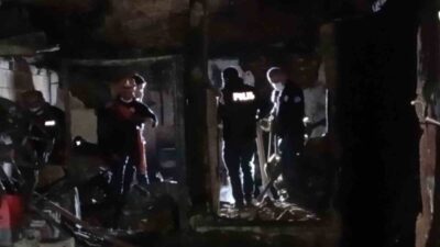 Bursa'nın Osmangazi ilçesinde çıkan yangında 78 yaşındaki Kazım Kaya'nın cesedi