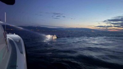 Çanakkale'nin Ayvacık ilçesi açıklarında Sahil Güvenlik Komutanlığı ekipleri tarafından tespit