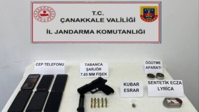 Çanakkale’de jandarma, uyuşturucu ile mücadele operasyonu kapsamında 17 kişiyi gözaltına