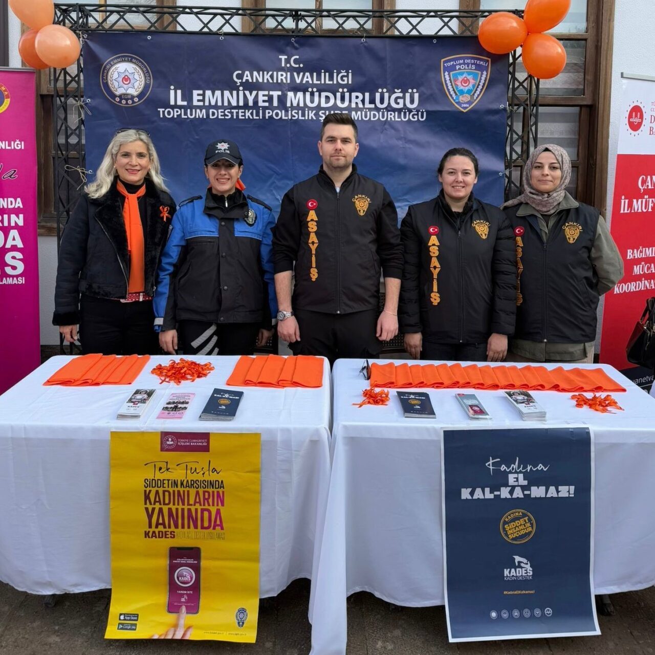 Çankırı İl Emniyet Müdürlüğü, KADES projesi hakkında bilgilendirme amacıyla stant