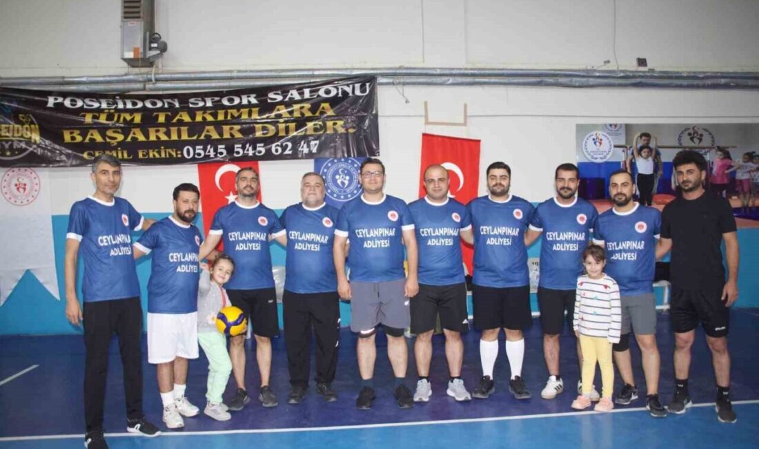 Ceylanpınar Kaymakamlığı tarafından düzenlenen voleybol turnuvası, 15 Ekim'de 19 kurumun
