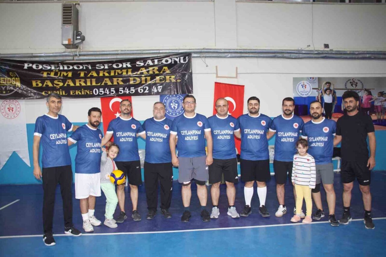 Ceylanpınar Kaymakamlığı tarafından düzenlenen voleybol turnuvası, 15 Ekim'de 19 kurumun