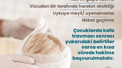 Aydın Atatürk Devlet Hastanesi, iki yaş altı çocukların zıplatılmaması gerektiğini