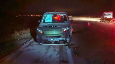 Çorum’un Alaca ilçesinde yola çıkan dana nedeniyle meydana gelen kazada