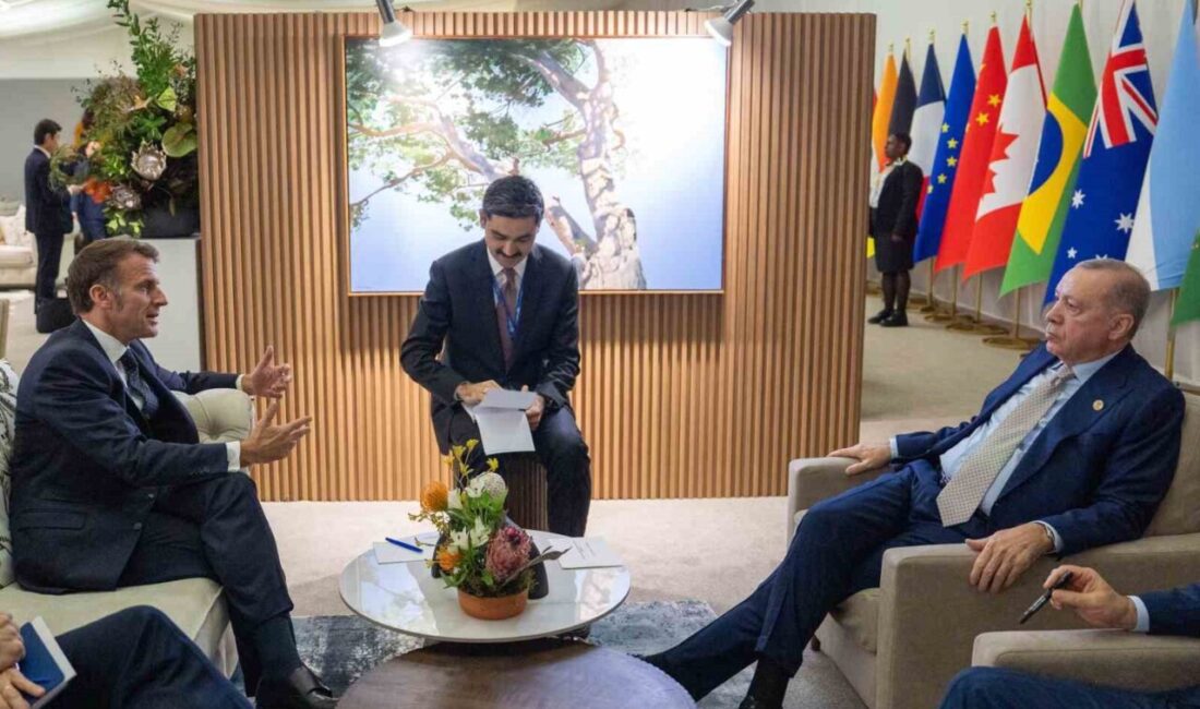 Cumhurbaşkanı Recep Tayyip Erdoğan, G20 Zirvesi dolayısıyla Güney Afrika'da Fransa