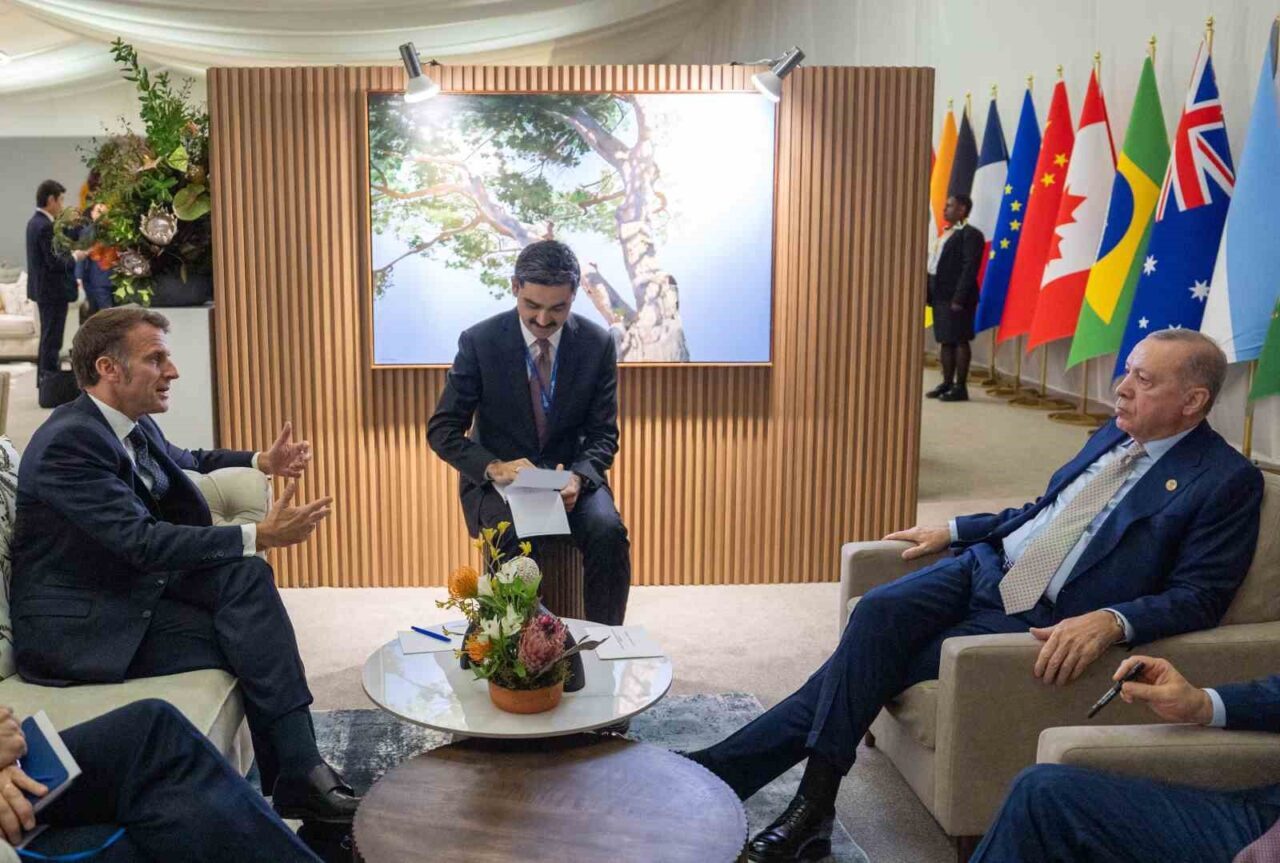 Cumhurbaşkanı Recep Tayyip Erdoğan, G20 Zirvesi dolayısıyla Güney Afrika'da Fransa