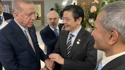 Cumhurbaşkanı Recep Tayyip Erdoğan, G20 Zirvesi kapsamında Güney Afrika'da Singapur