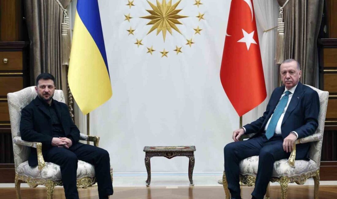 Cumhurbaşkanı Recep Tayyip Erdoğan, çalışma ziyareti için Türkiye'de bulunan Ukrayna