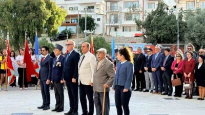 Datça’da 24 Kasım Öğretmenler Günü çeşitli etkinliklerle kutlandı. Törenler, Atatürk